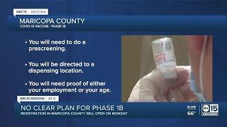 Vaccine rollout in Maricopa County slowly moving to group 1B Maricopa County Begins Phase 1b Vaccinations