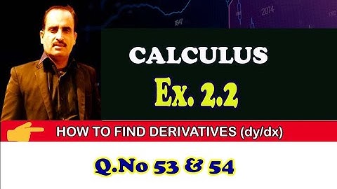 B.Sc/ADS Calculus, Exercise 2.2 (Q.No 53 & 54)