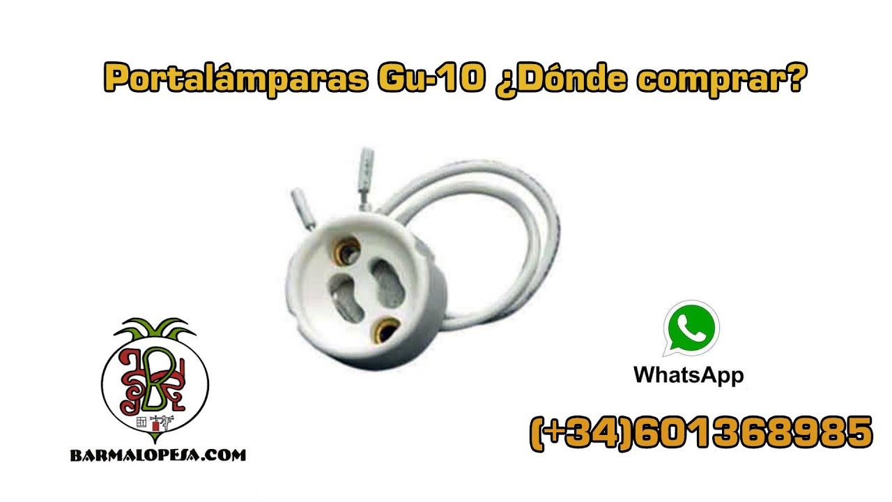 Portalámparas GU10 con puente y cable de conexión - Portalámparas