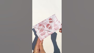 DIY Love letter and Envelope with kisses and lace ❤️