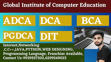 #Global Institute of Computer Education#New Technology#programming#franchise#Computer Certificate