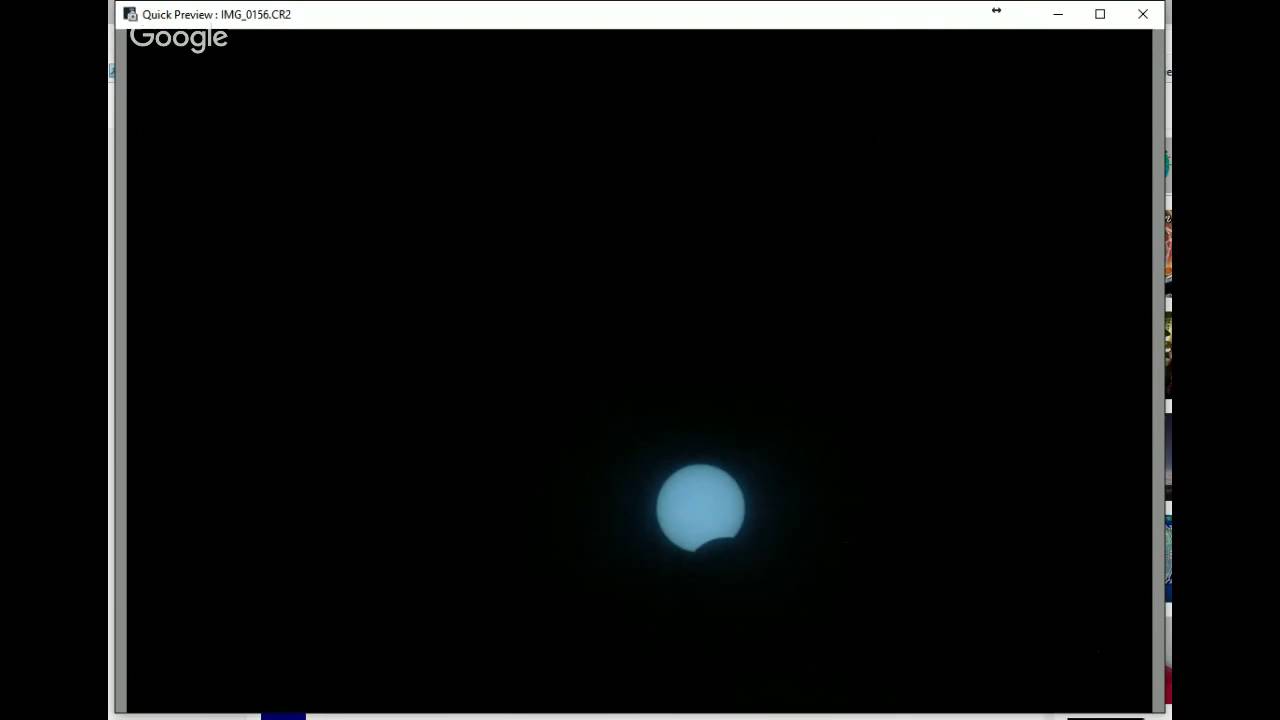 Solar Eclipse: 1 September 2016