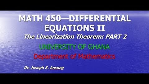 Math450-LEC09 Differential Equations: Nonlinear autonomous systems-PART 2
