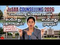 Josaa counselling schedule? In tamil
