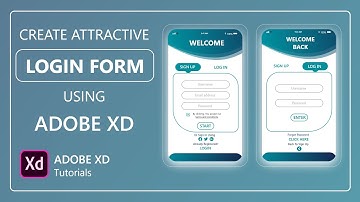 Login Screen UI Design With Adobe XD || Create Attractive Login Form Using Adobe XD || Adobe XD