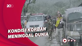 Momen Petugas Evakuasi Wanita Korban Erupsi Gunung Semeru