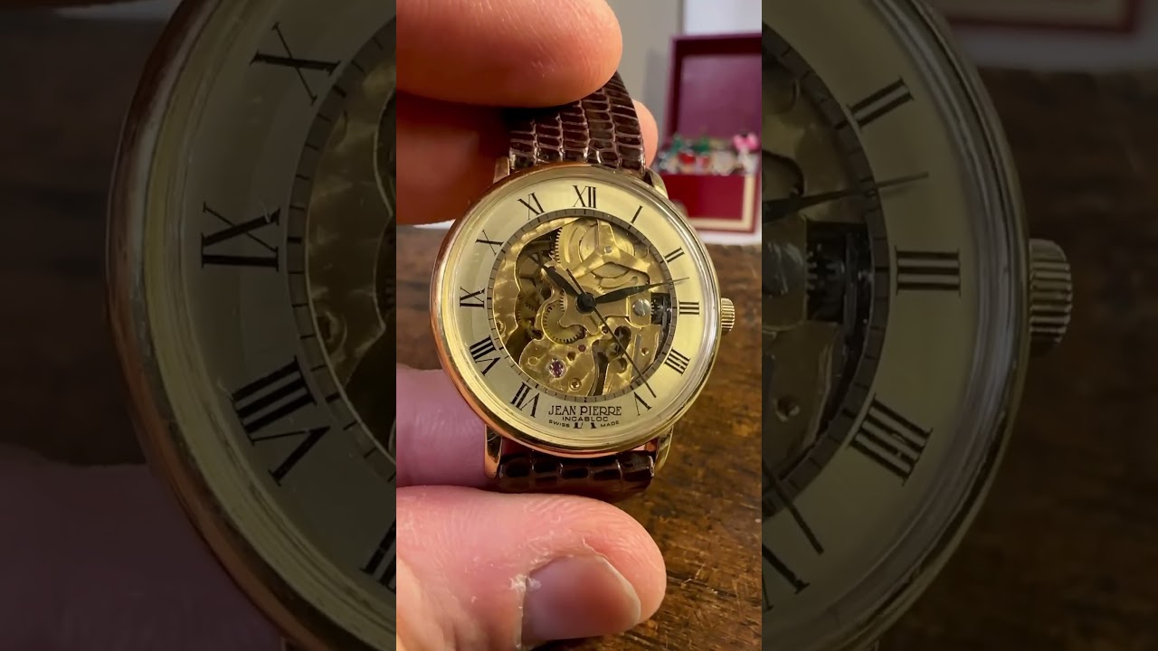 Jean Pierre skeleton watch mechanical 
