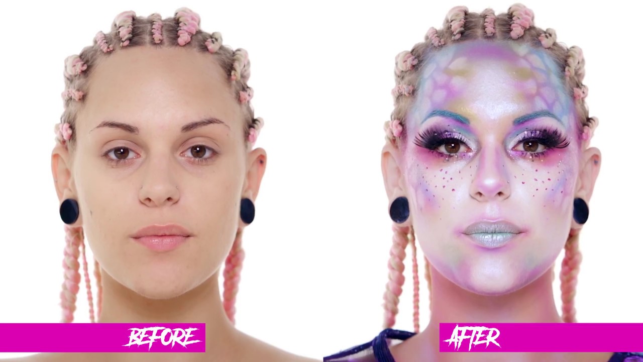 makeup artist MERMAID LOOK by NYX PROFESSIONAL MAKEUP