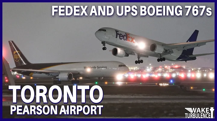 ✈️ Twin Cargo Giants! FedEx & UPS Boeing 767s at Toronto Pearson Airport (YYZ)