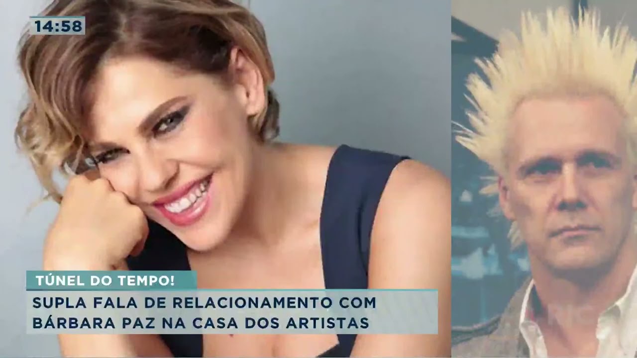 Supla fala de relacionamento com Bárbara Paz na casa dos artistas - YouTube
