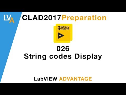 LabVIEW CLAD 026 String Code Display