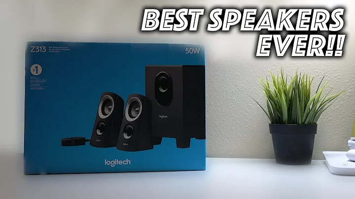 LOGITECH Z313 Speaker System Unboxing and Setup!!