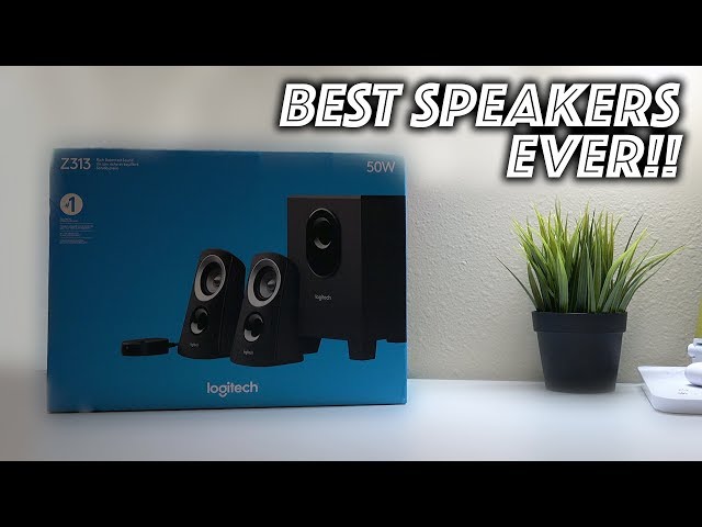LOGITECH Z313 Speaker System Unboxing and Setup!! 