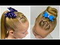 2 Quick & Easy  Hairstyles | PIGTAILS & ELASTICS  ✿ Quick  hairstyle for girl #57