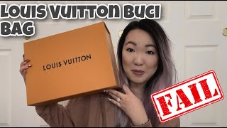 NEW LOUIS VUITTON 2022 *MUST RETURN* BUCI BAG IN BLACK UNBOXING ARRIVED  DEFECTIVE! WHY???? 