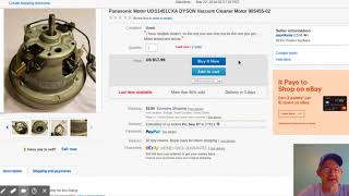 Parting out a Dyson Vacuum motor to sell on ebay. Think outside the Vacuum!