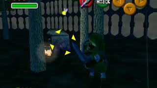 OOTxSM64 - Big Boos Haunt entrance cutscene? (WIP)