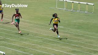 Alexis James Petersfield High Double D Spree Girls 100M Final Western Champs 2022