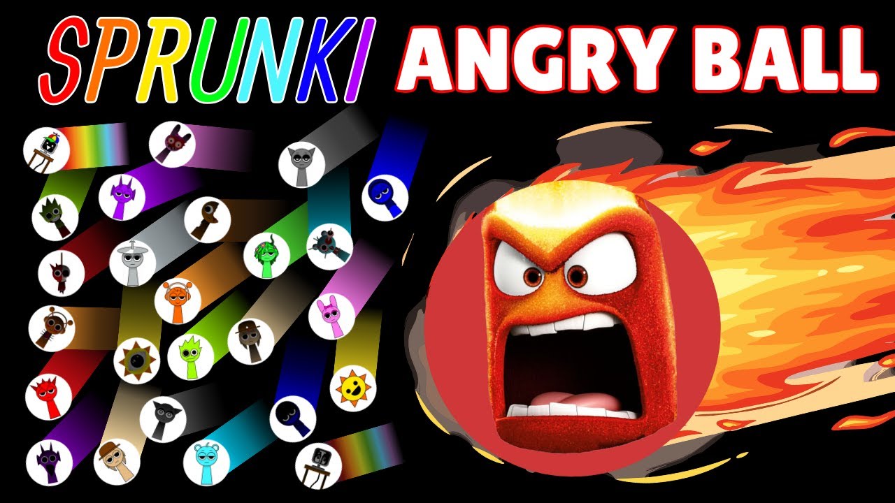 Angry Ball VS 40 Sprunki Marble Race