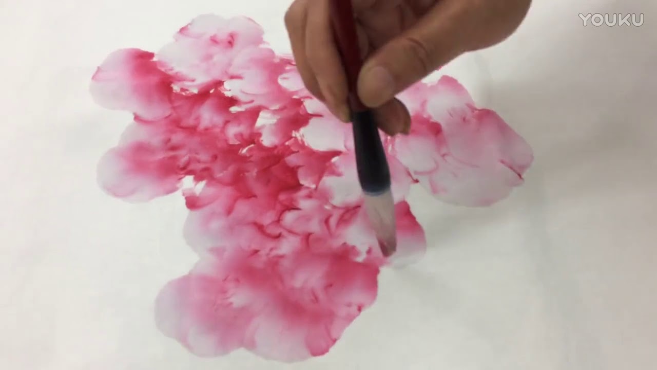 A Peony litchi painting demonstration by Li Xiujian teacher
