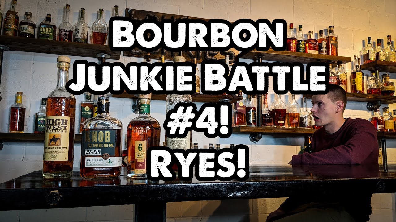 Bourbon Junkie Battle Ep #4! Knob Creek Rye + Midwinter Night + Rendezvous Rye + Russels!