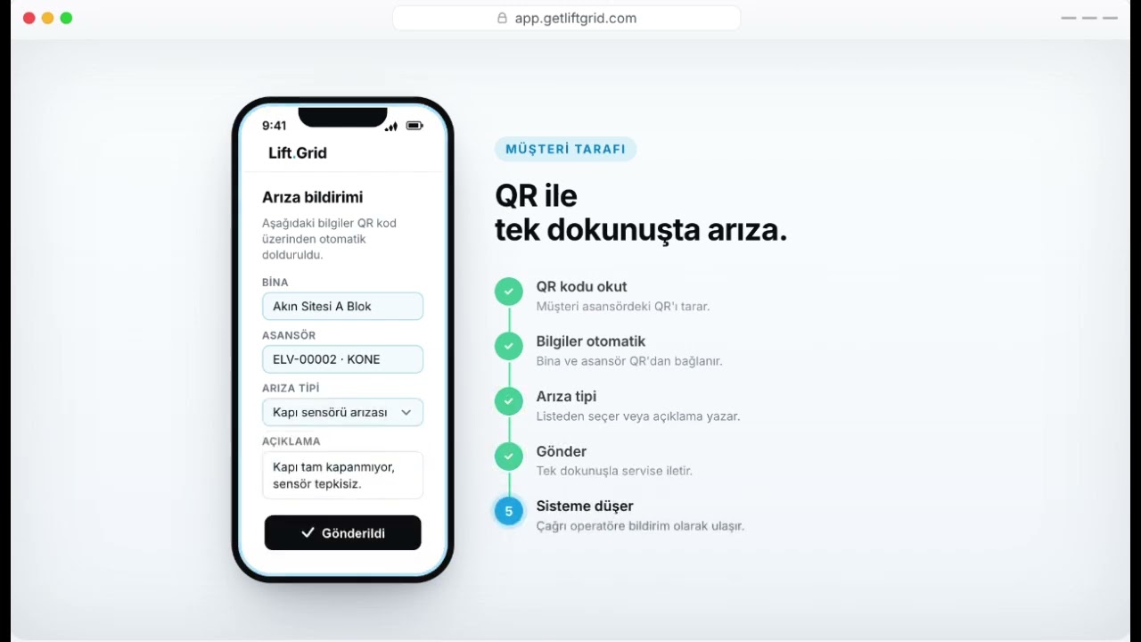 LiftGrid asansör bakım yazılımı tanıtım videosu