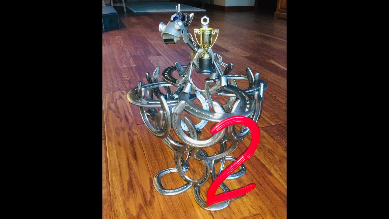Horseshoe Trophy, welding art
