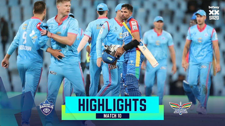 Betway SA20 | Match 10 Highlights | Pretoria Capitals v Durban's Super Giants