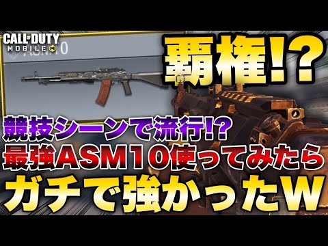 [codモバイル] 大会やスクリムで急に使われてきたASM 使ったらマジで強くてサーチ6ラウンド15キル1デスwww 最強カスタム紹介！