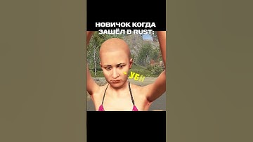 Новичок, когда впервый раз зашёл в Rust  #rust #растмирейд #игры #кгые #rustрейд