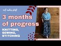 MEL MAKES STUFF 🧶 3 Months of Progress on My 2024 Knitting, Sewing, Stitching