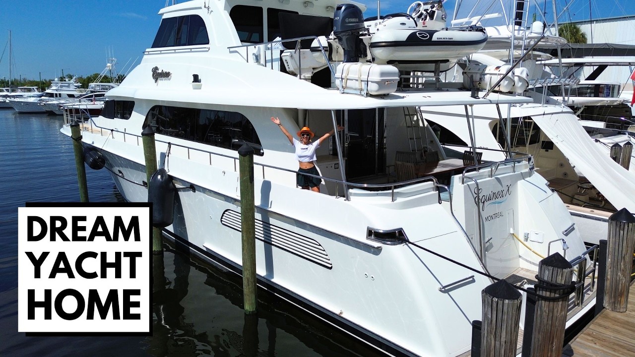 ⁣5 CABINS + 6 HEADS 🤯 😳 2004 Cheoy Lee 81 Sport Power Yacht Liveaboard Tour