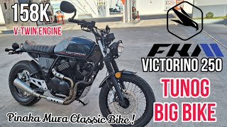 Pinaka Murang Classic Bike 250cc   VTwin Engine  TUNOG BIGBIke  FKM Victorino 250  158k