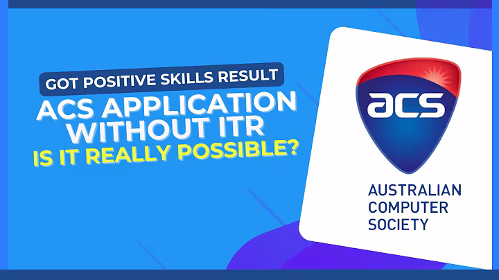 ACS Skills Assessment Application Tutorial - NO ITR