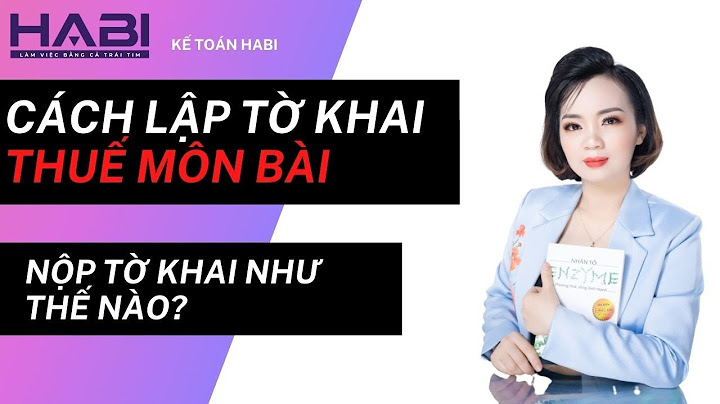 Tờ khai thuế môn bài trong tiếng anh là gì