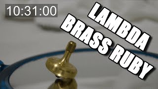 Lambda [S-Br] SOLID Brass 10 Minute Spin