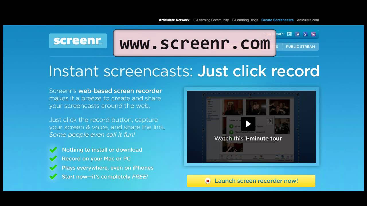 Tutorial de Screenr - YouTube