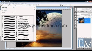 Brush Tool Basic Photoshop tutorials in URDU and Hindi by emadresa