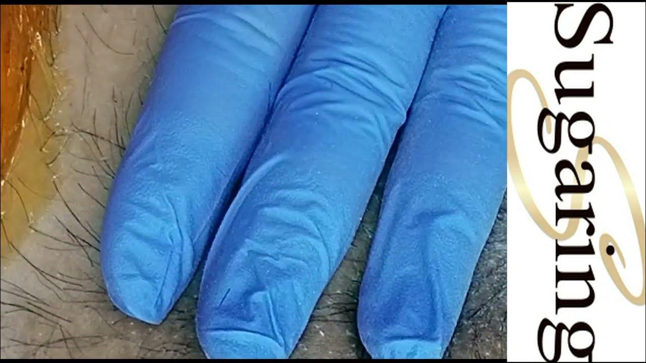 ЖЕНСКИЙ ШУГАРИНГ. Подстрижка волос перед депиляцией. - YouTube