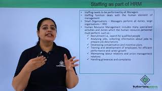 Class 12th – Staffing as part of HRM | Business Studies | Tutorials Point