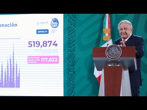 Resultados de vacunación universal contra COVID-19 en Baja California. Conferencia presidente AMLO