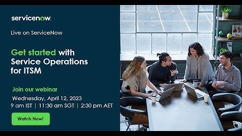 Get started with Service Operations for ITSM
