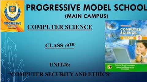 Grade 9 Computer Science Unit 6