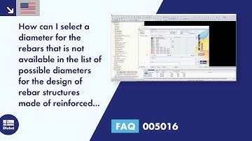 FAQ 005016 | How can I select a diameter of rebars that is not available in the list ...
