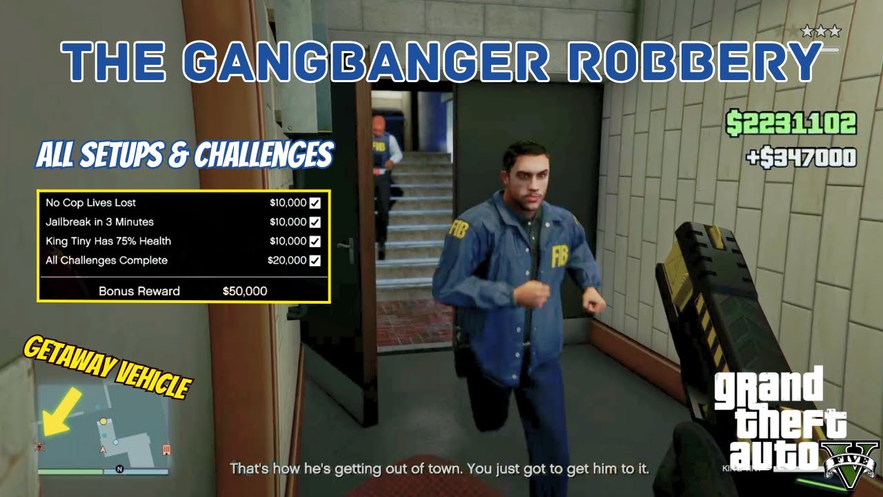 The Gangbanger Robbery ALL Setups Challenges Best Way To Do 