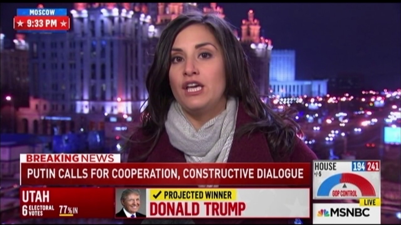 Russia's reaction to Donald Trump's WH win? NBC's Lucy Kafanov reports