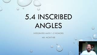 IM12H 5.4 Inscribed Angles