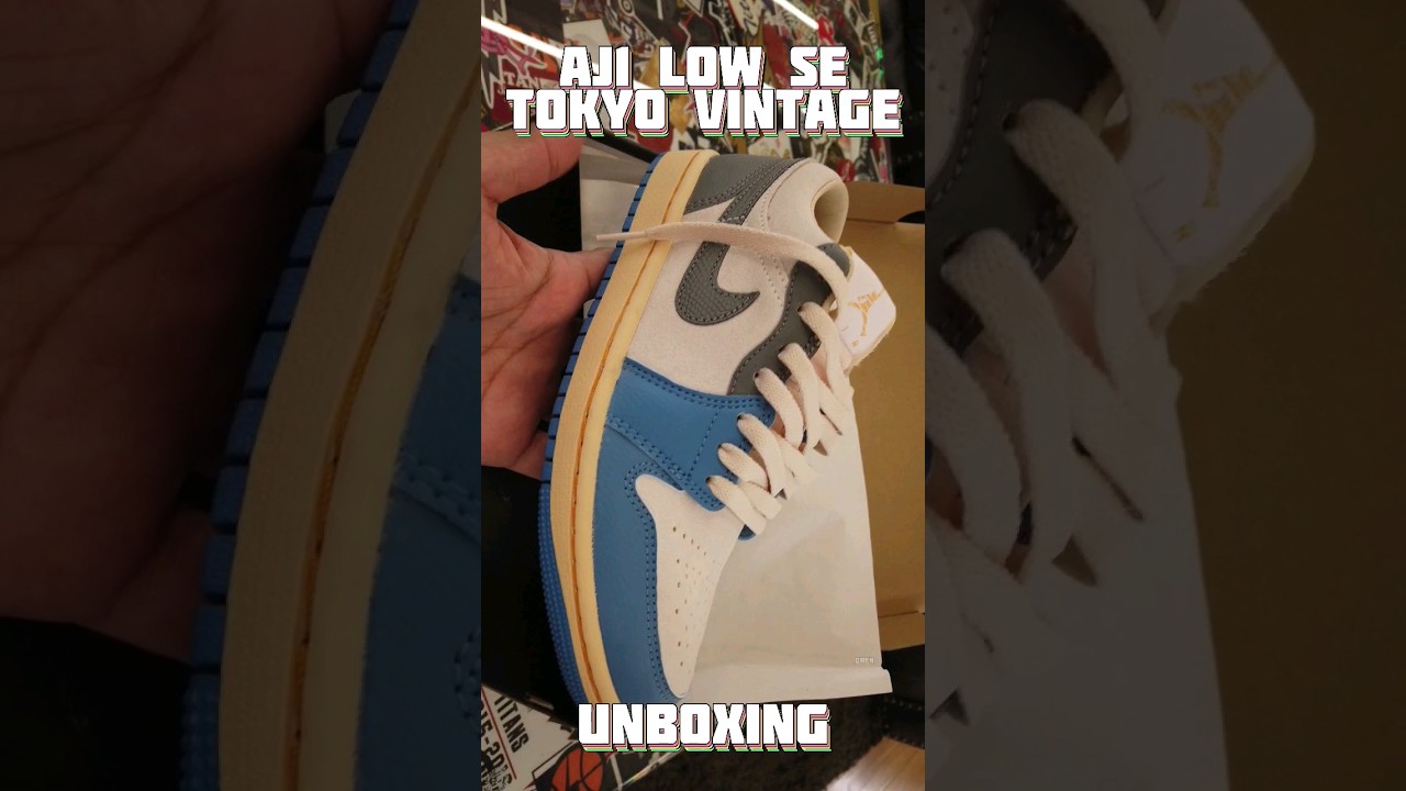 Air Jordan 1 Low Tokyo Vintage Dutch Blue Smoke Grey Unboxing at Titan 22 SM Megamall April 1, 2023