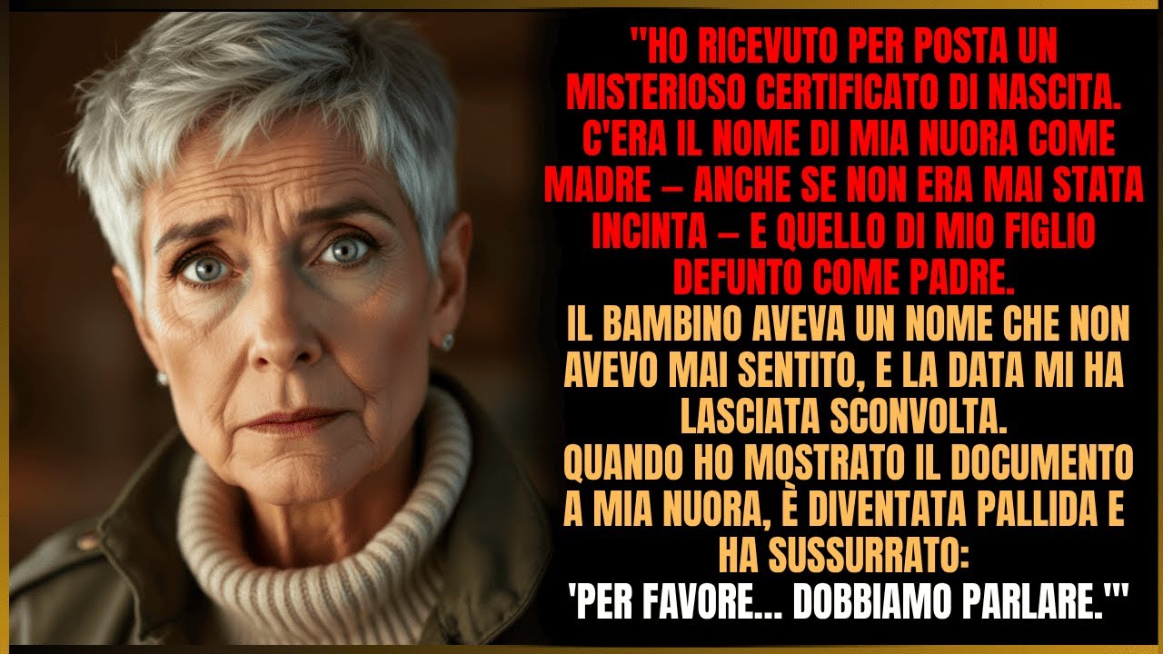 Mi è arrivato un certificato di nascita: mia nuora era indicata come madre, ma non era mai incinta.