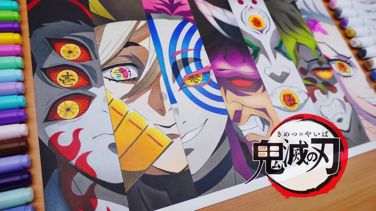 Drawing Upper Moon | Demon slayer / 鬼滅の刃